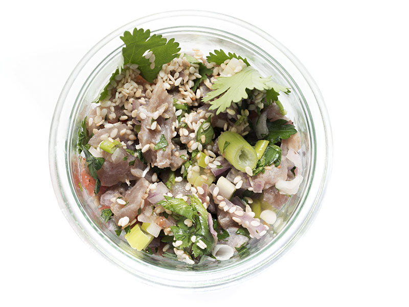 Asiatisches Thunfischtatar - Partyfood - Fingerfood - Glasfood
